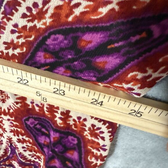 NWT Bila Peasant Tunic Plus 2X Woven Boho 3/4 Sleeve Top Semi-sheer Fuschia $68 - Picture 7 of 11